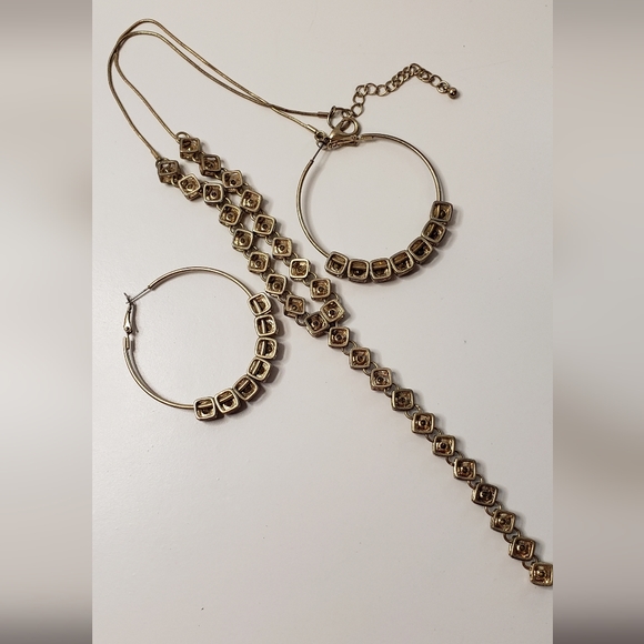 Carol Dauplaise Gold Tone Multicolor Stones Jewelry Set - Picture 11 of 11